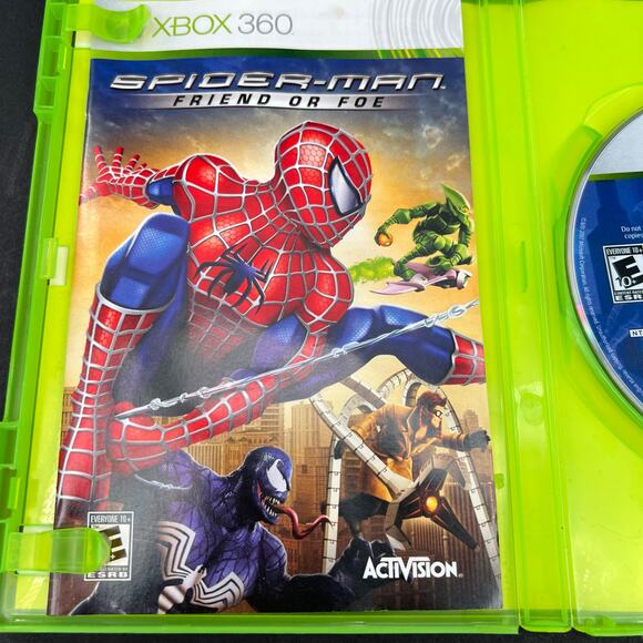 Spider-Man: Friend or Foe (Microsoft Xbox 360, 2007) CIB - Picture 3 of 6